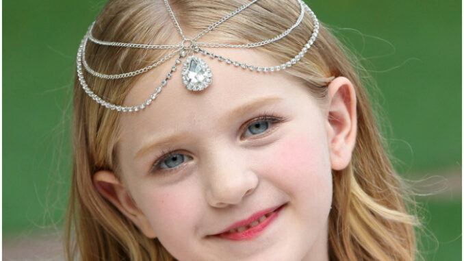 สายคาด สายคล้องศรีษะ ประดับคริสตัล Rhinestone อุปกรณ์เสริมผม แต่งผม เจ้าหญิง princess
