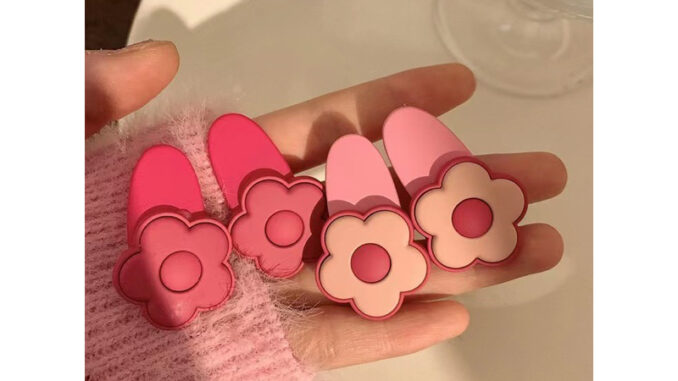 พร้อมส่ง  กิ๊บติดผมรูปดอกไม้ตัวนูน กิ๊บติดผม กิ๊บหนีบผม ราคา/ชิ้น
