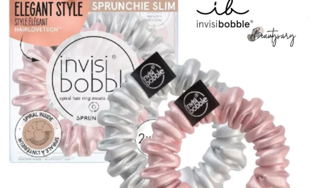 พร้อมส่ง INVISIBOBBLE ยางรัดผม รุ่น Sprunchie Slim สี Bella Chrome