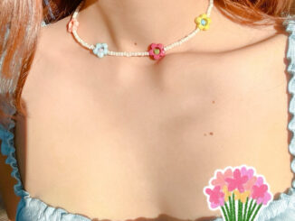 สร้อยลูกปัดดอกไม้ พร้อมส่ง