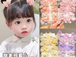 กิ๊บติดผม ประดับโบว์ ลายดอกไม้น่ารัก สไตล์เจ้าหญิง สําหรับเด็กผู้หญิง 2023