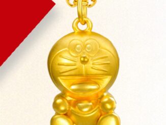 สร้อยคอแฟชั่น ลายการ์ตูนโดราเอมอน สีทอง เหมาะกับของขวัญวันเกิด สําหรับผู้หญิง [ZK]