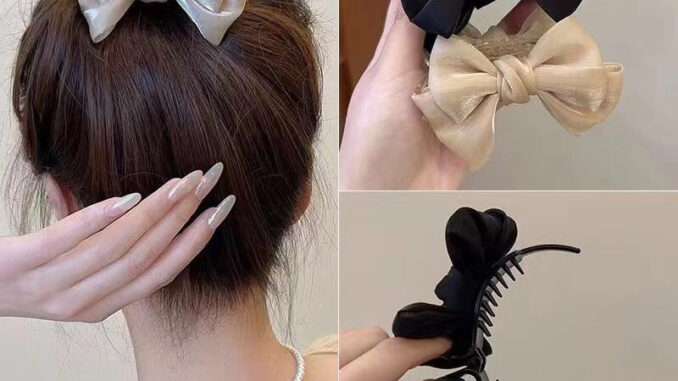กิ๊บหนีบผมติดโบว์ ติดง่าย สะดวกและรวดเร็วในการใช้ กิ๊บหนีบผมติดโบว์ ติดง่าย สะดวกและรวดเร็วในการใช้
