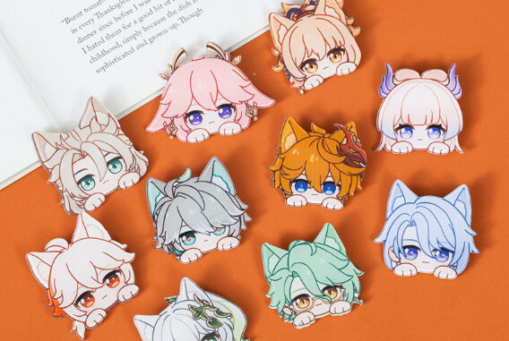 เข็มกลัดอะคริลิค ลายการ์ตูนเกมแอนิเมชั่นน่ารัก สองมิติ สําหรับตกแต่ง เข็มกลัดอะคริลิค ลายการ์ตูนเกมแอนิเมชั่นน่ารัก สองมิติ สําหรับตกแต่ง