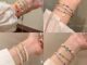 17KM เครื่องประดับ สร้อยข้อมือ ประดับลูกปัดคริสตัล ไข่มุก รูปก้อนเมฆ และหมี และหัวใจ สีสันสดใส สไตล์เกาหลี สําหรับผู้หญิง