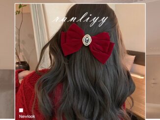 COD-RAพร้อมส่ง-กิ๊บติดผมเด็กผู้หญิงโบว์เน็ตติดผมโบว์กำมะหยี่กุหลาบหรูหราแฟชั่น