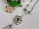 เครื่องประดับชุดไทยล้านนา ชุดเซ็ทสีรมดำ ลายกุหลาบ รุ่น K0021 (แบบแยก)