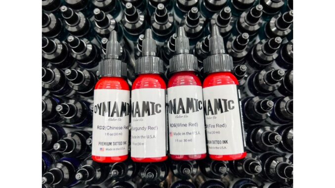 สีสักร่างกาย หมึกสัก Dynamic Tattoo Ink 1oz มีให้เลือกหลายสี