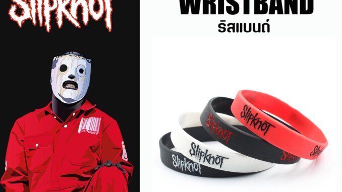 (พร้อมจัดส่ง) สลิปน็อต Slipknot สายรัดข้อมือ Corey Taylor ริสแบนด์ wristband (พร้อมจัดส่ง) สลิปน็อต Slipknot สายรัดข้อมือ Corey Taylor ริสแบนด์ wristband