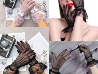 พร้อมส่งจากไทย‼️ ถุงมือเจ้าสาว ลูกไม้ ตาข่าย