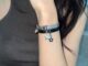 Y2k สร้อยข้อมือไทเทเนียม จี้ดาว ปรับได้
