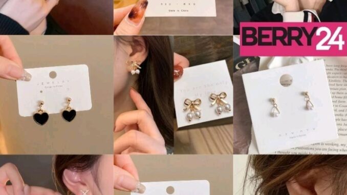 EAR11 ต่างหูสไตล์เกาหลี ต่างหูแฟชั่นเกาหลี พร้อมส่งในไทย
