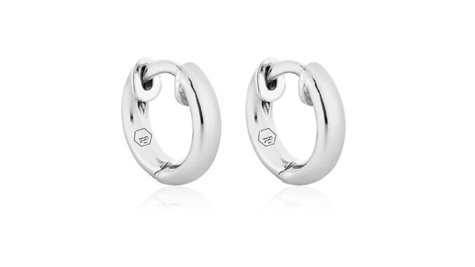 Maison de Jewels - Plain Huggies Silver Earring