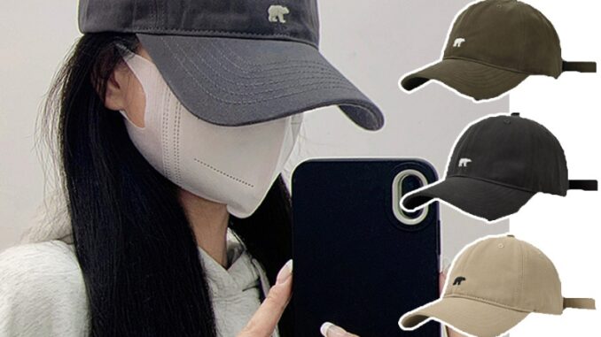 หมวกเบสบอลลําลอง ผ้าฝ้าย ปักลายหมีขั้วโลก สีพื้น สไตล์วินเทจ แฟชั่นฤดูร้อน และกลางแจ้ง สําหรับผู้หญิง และผู้ชาย