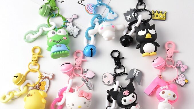 Hwetr พวงกุญแจ จี้การ์ตูน Kawaii Sanrioed Kuromi Mymelody Cinnamorol น่ารัก สําหรับแขวนกระเป๋า