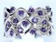 PLINTH แหวนเงินแท้ 925 อเมทิสต์เพชร Tanzanite End เพชรเต็ม112