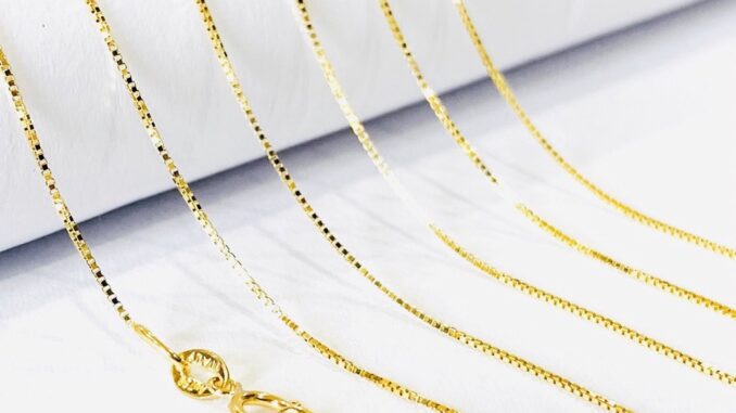 Princely สร้อยคอทองคำแท้  ITALY 18K Gold รุ่น Box Chain S