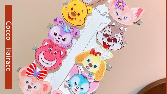กิ๊บติดผมหน้าม้า อะคริลิค ลายการ์ตูนน่ารัก สําหรับเด็กผู้หญิง