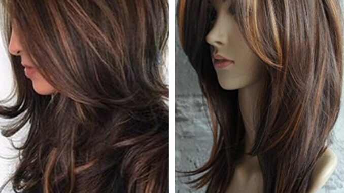 วิกผมยาวตรง สีน้ําตาล สไตล์ยุโรป และอเมริกา สําหรับผู้หญิง วิกผมยาวตรง สีน้ําตาล สไตล์ยุโรป และอเมริกา สําหรับผู้หญิง