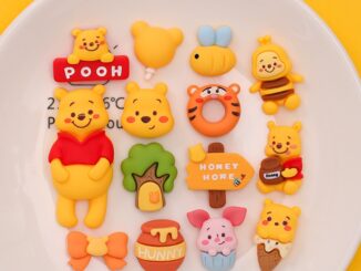 กาวครีมเรซิ่น รูปตุ๊กตาหมีพูห์ สําหรับตกแต่งเคสโทรศัพท์ diy