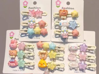 กิ๊บติดผม ลายการ์ตูนหมีน่ารัก สําหรับเด็กผู้หญิง