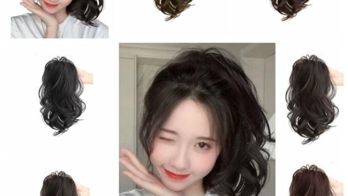 Daishen1 หางม้าสังเคราะห์ แบบสั้น หยักศก สไตล์เกาหลี หางม้าสังเคราะห์ แฟชัน ผมหยิก ธรรมชาติ คลิปหางม้า ปาร์ตี้