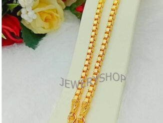 M092 สร้อยคอหุ้มทองหนัก2บาท ลายทาโร่ ยาว 24 นิ้ว  พร้อมตะขอปั๊ม 92.5 % ใส่ลงน้ำได้