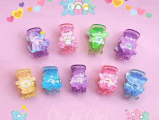 กิ้บหนีบผมตัวใหญ่ ลายหมีสายรุ้ง พร้อมส่ง 8 สี   ลายคมชัด น่ารักมากค่ะ