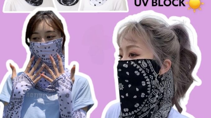 ผ้าบัฟ สไตล์เกาหลี   ลาย paisley มีที่เกี่ยวหู กันแดดกันฝุ่น✨ YKD