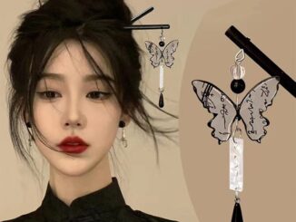 COD❤️พร้อมส่ง-กิ๊บติดผมผีเสื้อพู่สไตล์จีนสีดำละเอียดอ่อนหรูหราหางม้าสำหรับผู้หญิงเครื่องประดับผม-a.one