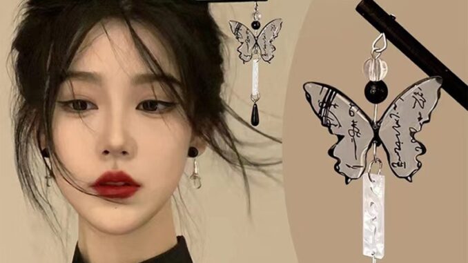 COD❤️พร้อมส่ง-กิ๊บติดผมผีเสื้อพู่สไตล์จีนสีดำละเอียดอ่อนหรูหราหางม้าสำหรับผู้หญิงเครื่องประดับผม-a.one COD❤️พร้อมส่ง-กิ๊บติดผมผีเสื้อพู่สไตล์จีนสีดำละเอียดอ่อนหรูหราหางม้าสำหรับผู้หญิงเครื่องประดับผม-a.one