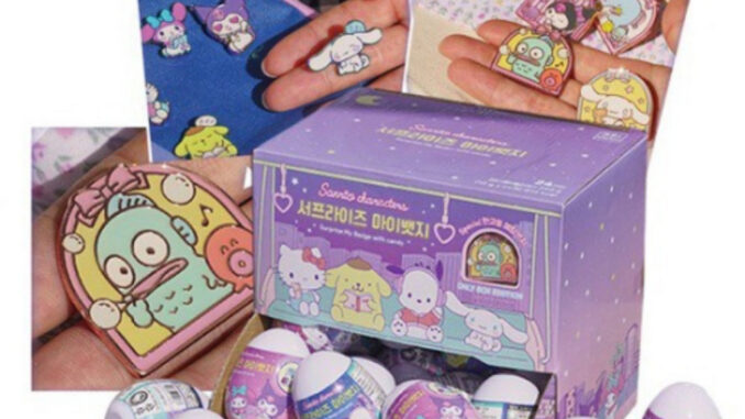 [Sanrio] เข็มกลัดโลหะ ลาย Hello Kitty My Melody Kuromi 33 แบบ สุ่มสี