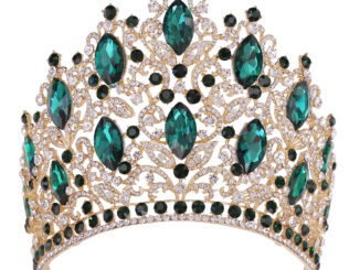 Levery Miss Pageant มงกุฎเจ้าหญิง ประดับพลอยเทียม ขนาดใหญ่ สําหรับเจ้าสาว งานแต่งงาน