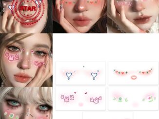 สติกเกอร์รอยสัก ลายคริสต์มาสน่ารัก สร้างสรรค์ 5 ชุด H6N1