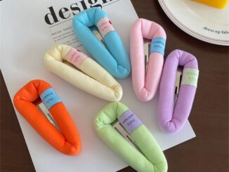 กิ๊บติดผมฟองน้ํา ขนาดใหญ่ น่ารัก สีครีม เครื่องประดับ สําหรับผู้หญิง