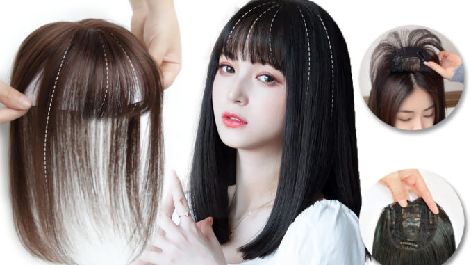 RenKin แฮร์พีชปิดผมหงอก ผมขาว ยาว35cm ใส่ง่าย เนียนเหมือนผมจริง ไม่หนาเท่าวิก