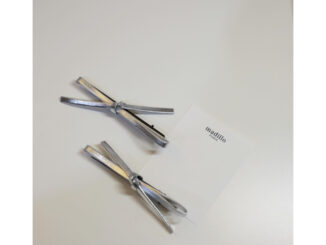 madillo กิ๊บหนัง PU รูปโบว์ (จำนวน 2 ชิ้น)