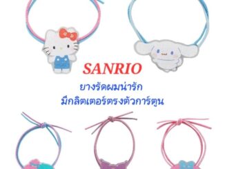 ยางรัดผม SANRIO หนังยางรัดผม ของแท้100% มีป้าย ราคา/1เส้น พร้อมส่ง
