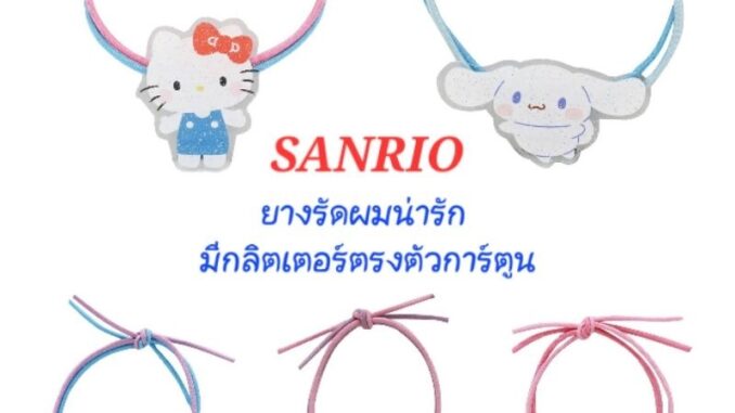 ยางรัดผม SANRIO หนังยางรัดผม ของแท้100% มีป้าย ราคา/1เส้น พร้อมส่ง ยางรัดผม SANRIO หนังยางรัดผม ของแท้100% มีป้าย ราคา/1เส้น พร้อมส่ง