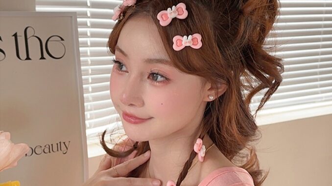 COD❤️พร้อมส่ง-กิ๊บติดผมรูปการ์ตูนกระต่ายสีชมพูน่ารักโบว์มินิเกาหลีแฟชั่นคลิปด้านข้างนักเรียนสำหรับผู้หญิง-a.one
