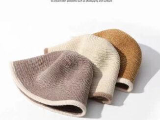 New#bucket หมวกไหมพรมสไตล์ญี่ปุ่นแบบใหม่（底纹）