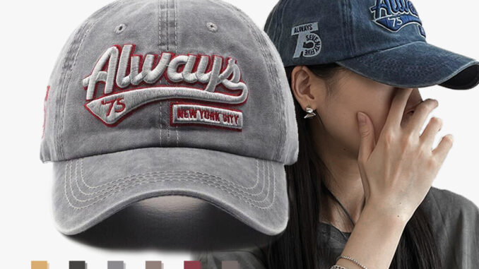 Gaseryo ใหม่ หมวกเบสบอล ผ้าฝ้าย 100% ปักลาย Your City Always '75 New York City คุณภาพสูง Gaseryo ใหม่ หมวกเบสบอล ผ้าฝ้าย 100% ปักลาย Your City Always '75 New York City คุณภาพสูง