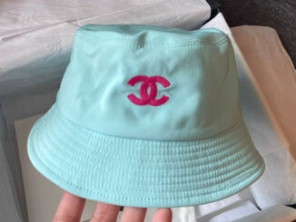 ✨ หมวกบักเก็ตCH@NEL LOGO CC สีฟ้า/ดำ รุ่นยอดฮิต งานเทียบแท้1:1