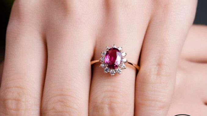 ATHENA JEWELRY แท้ แหวน เงิน เครื่องประดับ วงรีคลาสสิก เครื่องประดับ ผู้หญิง 925 แฟชั่น ทองทับทิม ต้นฉบับ Silver เกาหลี R435