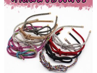 ที่คาดผม โบว์ใหญ่ประดับเพชร Rhinestone ประกายวิบวับมาก มี 6 เฉดสีให้เลือก