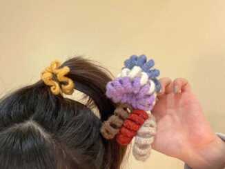 ยางมัดผมหางม้า แบบเกลียว แบบยืดหยุ่น สีพื้น สไตล์เกาหลี สําหรับผู้หญิง
