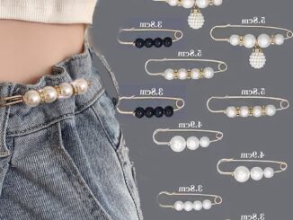 Kroean 1 ชิ้น มุก รัดรูป สายรัดเอว หมุดเปิด เข็มกลัด สุภาพสตรี เสื้อผ้าคงที่ คอ อุปกรณ์เข็มกลัด คุณภาพดี