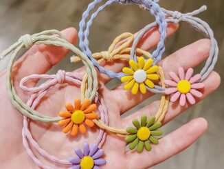 CODพร้อมส่ง rubber band ยางยืดมัดผมดอกเดซี่ ยางรัดผมเกาหลี หลากสี สาวเกาหลีสุดฮิต