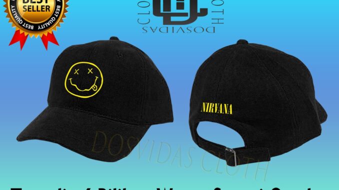 Kurt Cobain's NIRVANA BAND หมวกเบสบอล คุณภาพดี!!! Nirvana เท่ ผู้ชาย ผู้หญิง