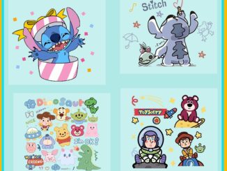 แผ่นแพทช์ พิมพ์ลาย Winnie The Pooh and Stitch มีกาวในตัว สําหรับเด็ก